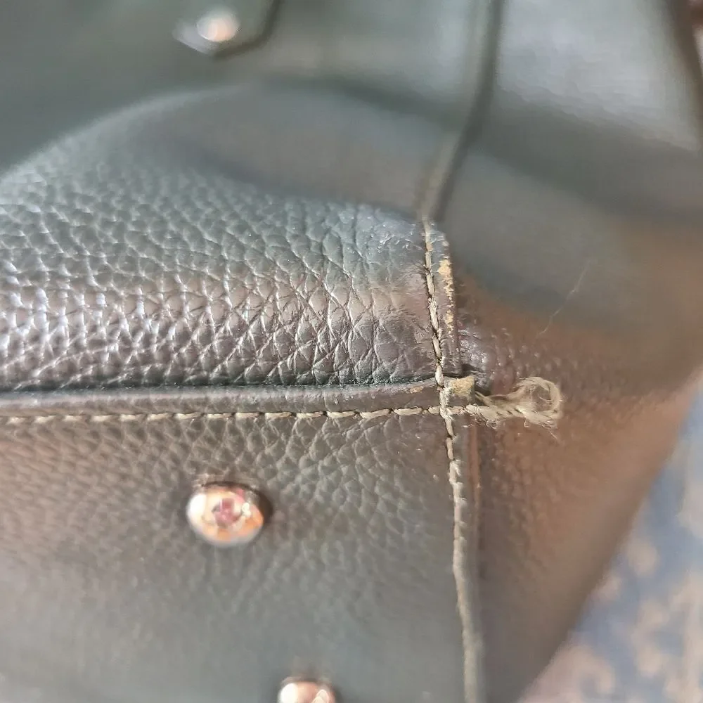M.I.L.A Hunter Green Leather Lux Hobo Style Handbag